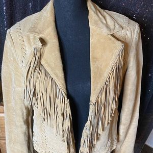 Leather Fringe Jacket